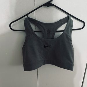 Grey Nike sports bra